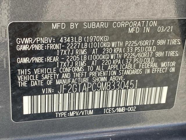 used 2021 Subaru Crosstrek car, priced at $20,477