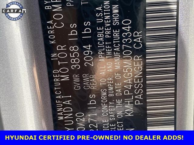 used 2021 Hyundai Elantra car, priced at $21,477
