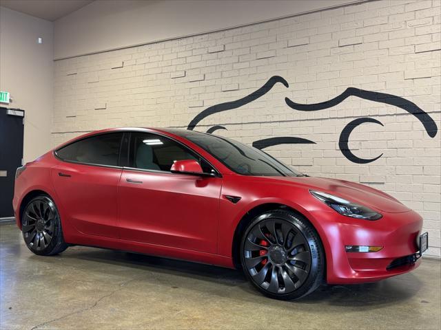 used 2023 Tesla Model 3 car, priced at $42,950