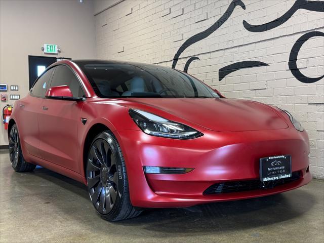 used 2023 Tesla Model 3 car, priced at $42,950