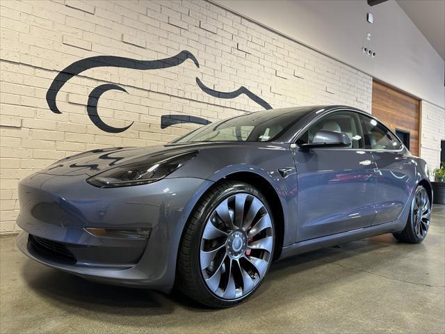 used 2022 Tesla Model 3 car, priced at $34,792