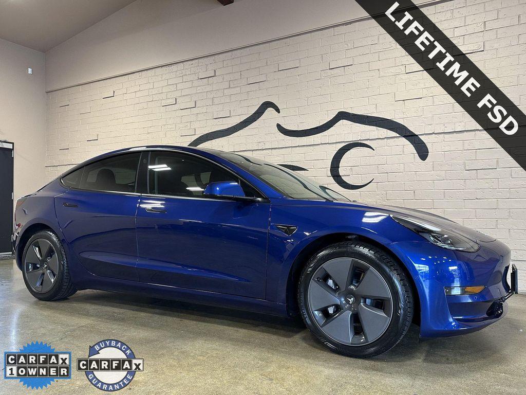used 2021 Tesla Model 3 car, priced at $27,999
