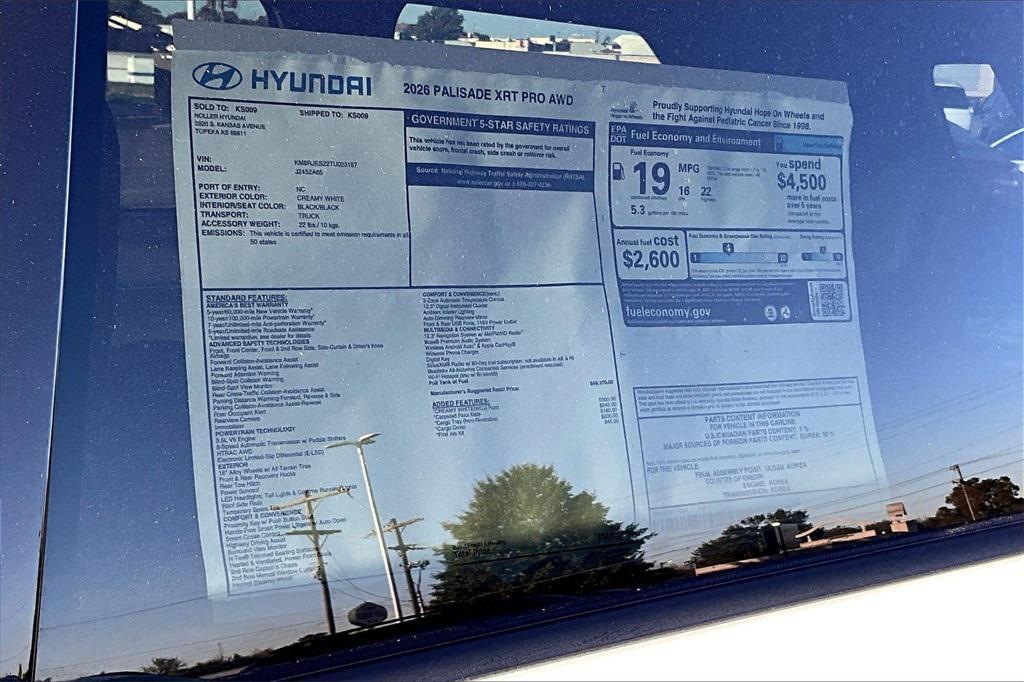 new 2026 Hyundai Palisade car, priced at $49,852