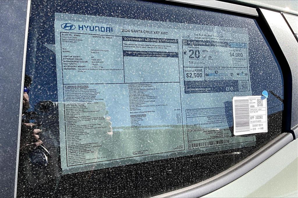 new 2026 Hyundai SANTA CRUZ car, priced at $42,810