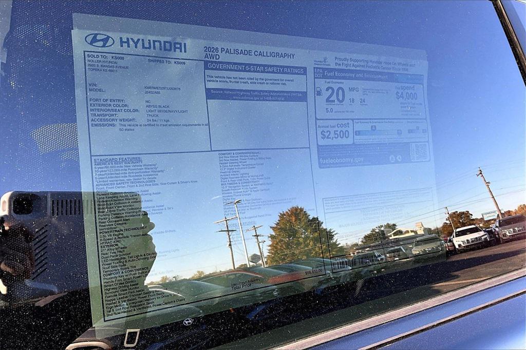 new 2026 Hyundai Palisade car, priced at $56,323