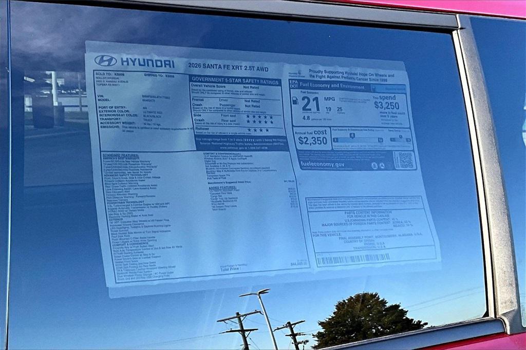 new 2026 Hyundai Santa Fe car, priced at $42,907