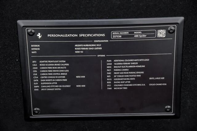 used 2019 Ferrari 488 Spider car, priced at $259,995