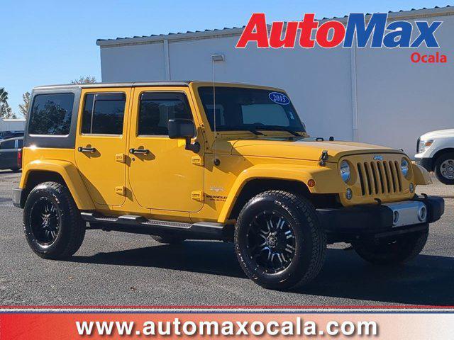 used 2015 Jeep Wrangler Unlimited car, priced at $23,990