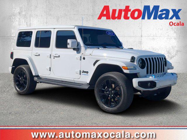 used 2021 Jeep Wrangler Unlimited 4xe car, priced at $33,870