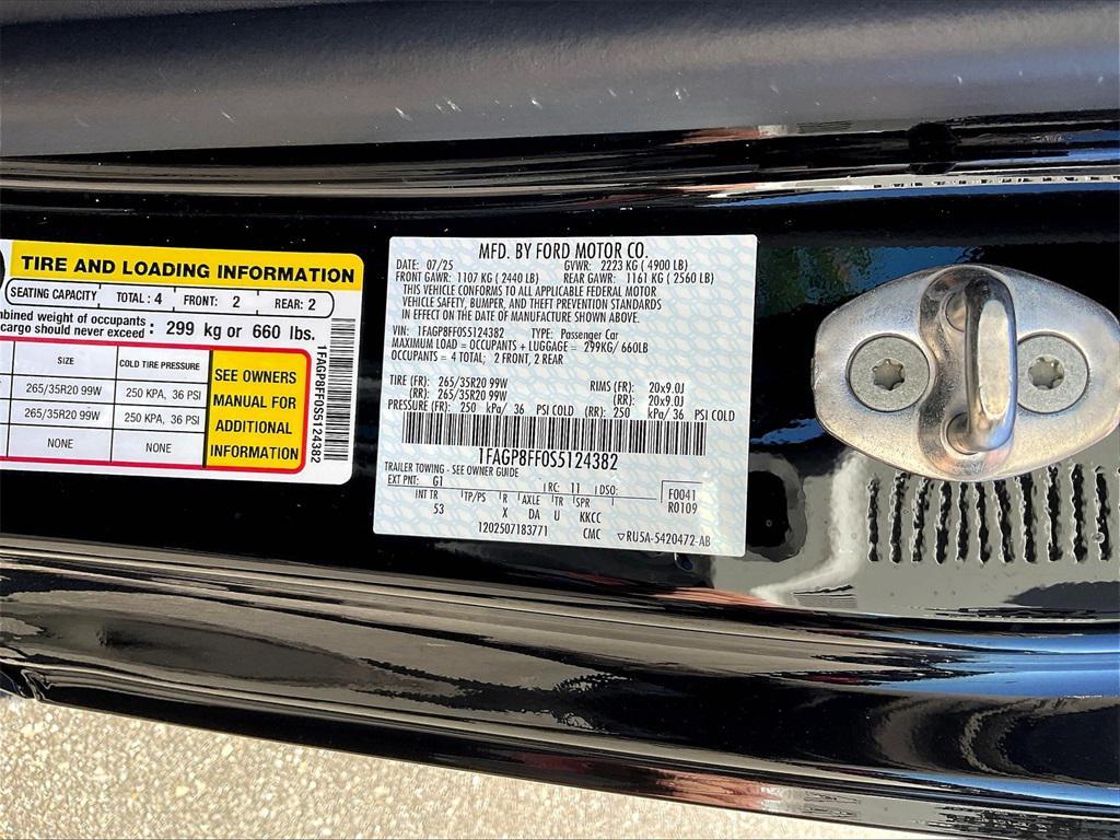 new 2025 Ford Mustang car, priced at $61,209