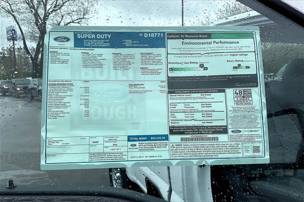 new 2025 Ford F-250 car, priced at $48,555