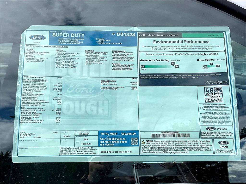 new 2025 Ford F-350 car, priced at $56,274