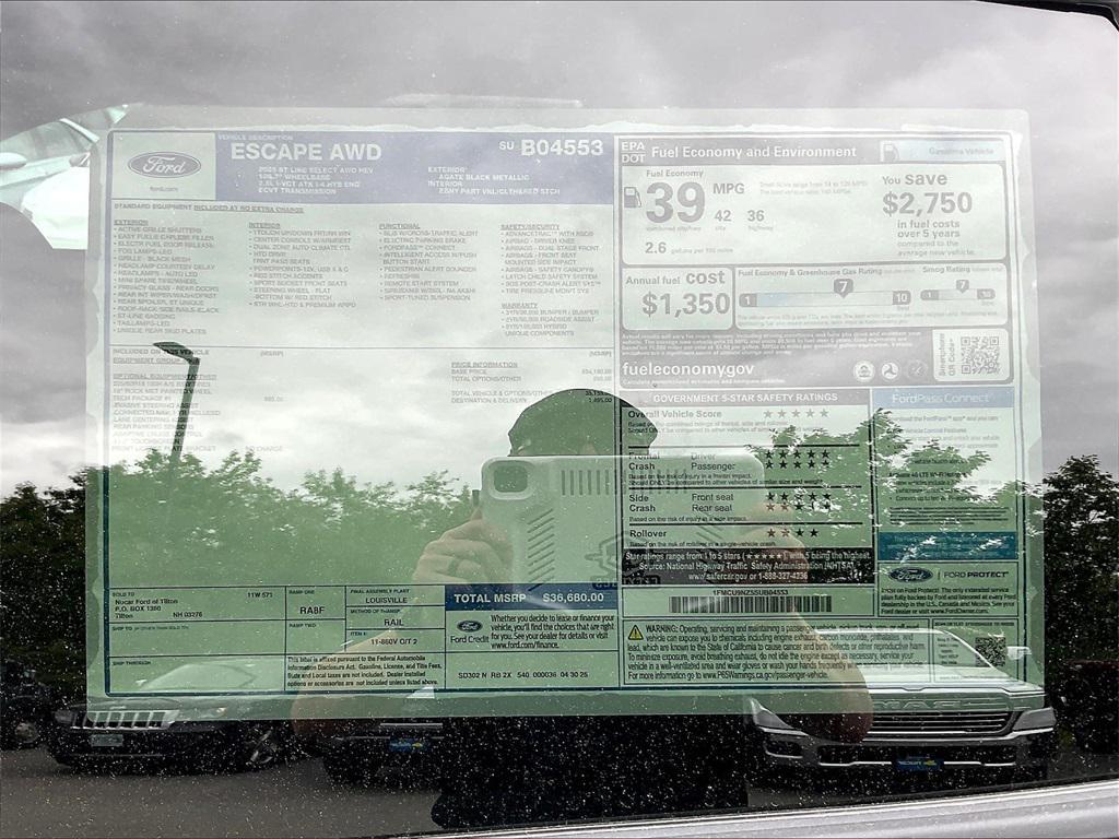 new 2025 Ford Escape car, priced at $30,402
