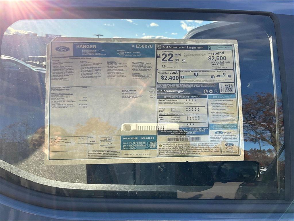 new 2025 Ford Ranger car, priced at $47,009