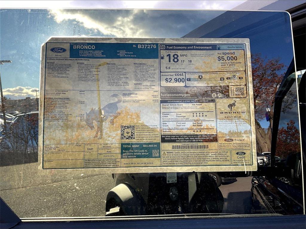 new 2025 Ford Bronco car, priced at $50,882