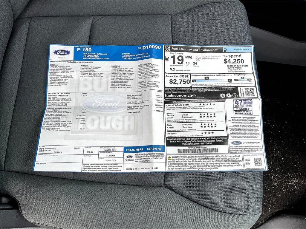 new 2025 Ford F-150 car, priced at $59,888