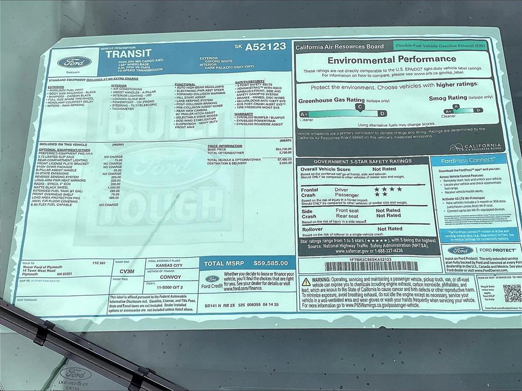 new 2025 Ford Transit-250 car, priced at $51,636