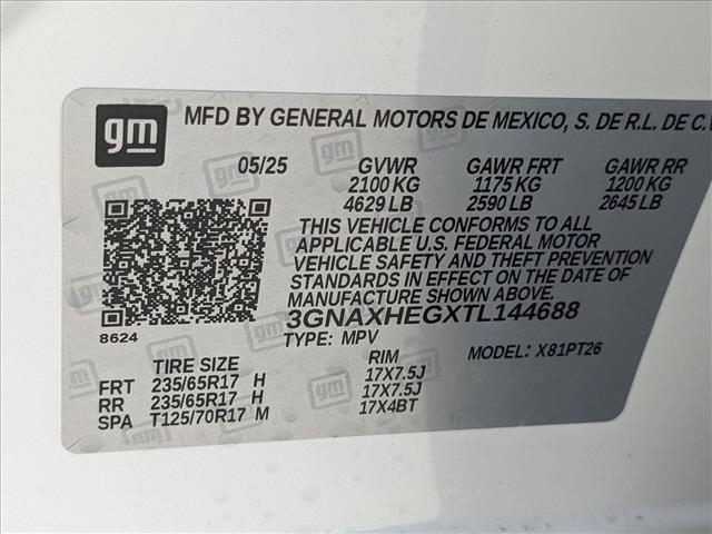 new 2026 Chevrolet Equinox car, priced at $28,995