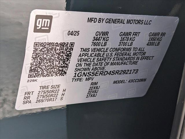 new 2025 Chevrolet Suburban car, priced at $69,582