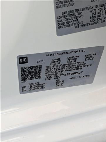 new 2025 Chevrolet Silverado 2500 car, priced at $55,910