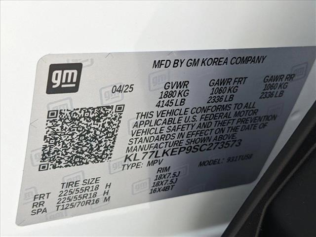 new 2025 Chevrolet Trax car, priced at $25,575