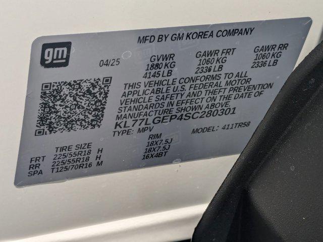 new 2025 Chevrolet Trax car, priced at $21,302