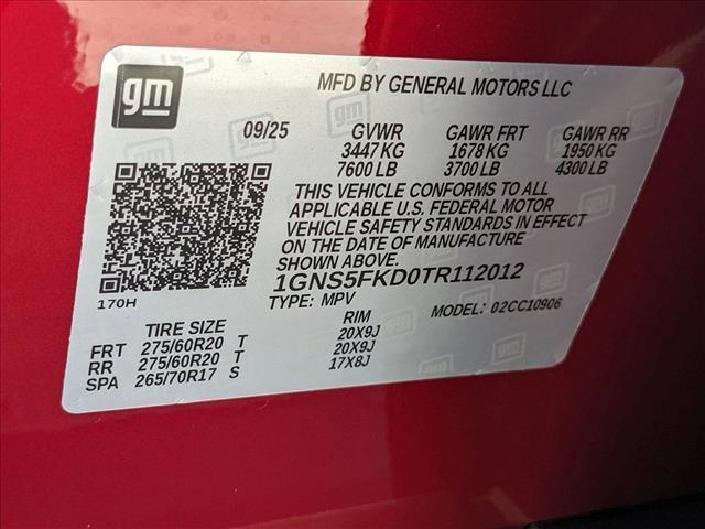 new 2026 Chevrolet Suburban car, priced at $81,390