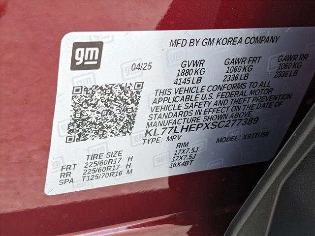 new 2025 Chevrolet Trax car, priced at $24,942
