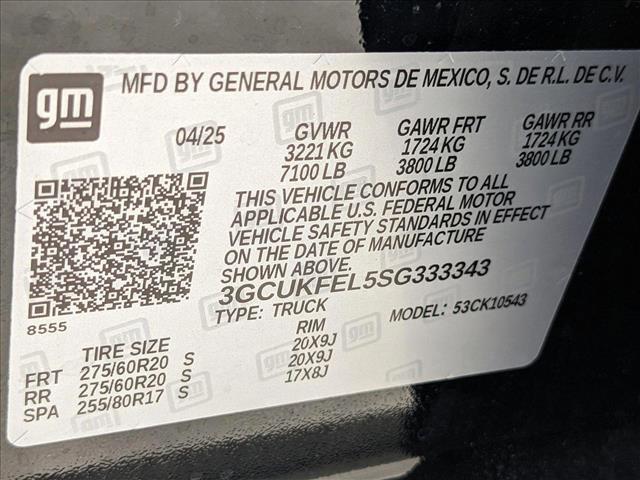 new 2025 Chevrolet Silverado 1500 car, priced at $58,702