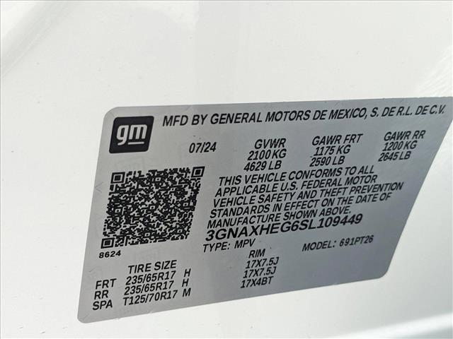 new 2025 Chevrolet Equinox car, priced at $24,060