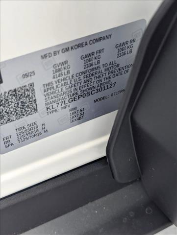 new 2025 Chevrolet Trax car, priced at $20,935