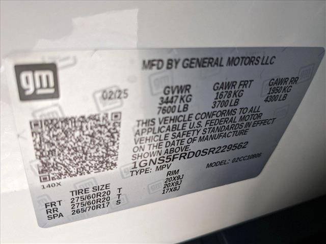 new 2025 Chevrolet Suburban car, priced at $76,916