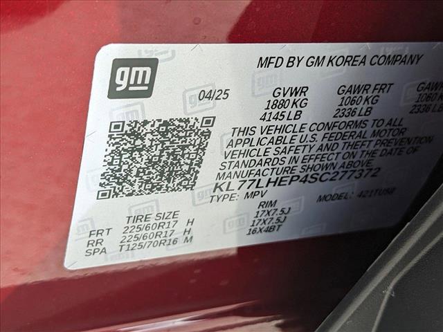 new 2025 Chevrolet Trax car, priced at $22,565