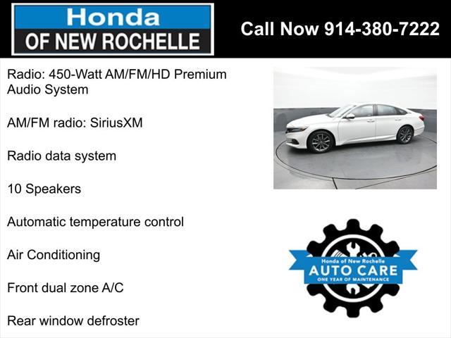 used 2022 Honda Accord car, priced at $27,700