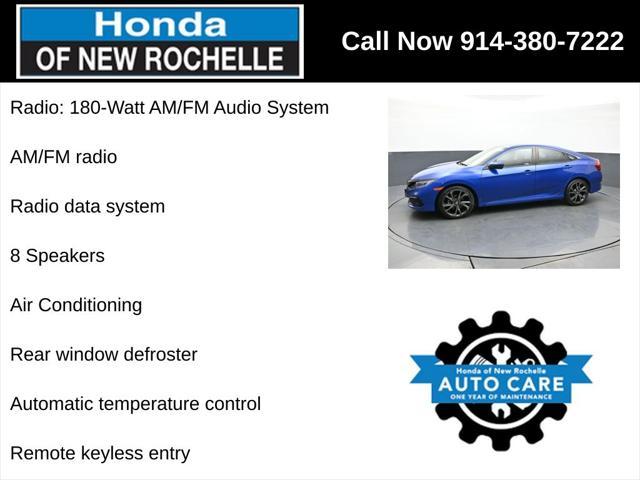 used 2021 Honda Civic car, priced at $19,995