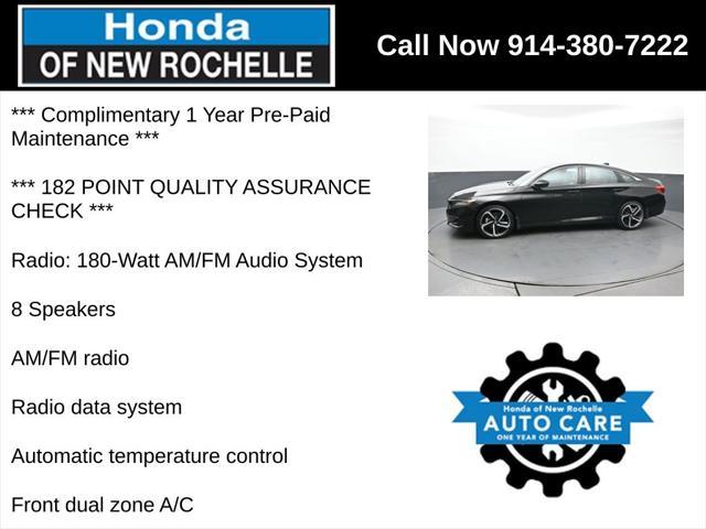 used 2021 Honda Accord car, priced at $26,950