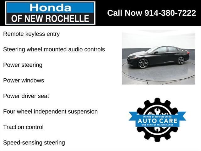 used 2021 Honda Accord car, priced at $24,020