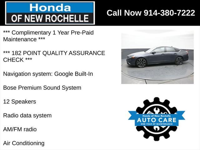 used 2023 Honda Accord Hybrid car, priced at $30,047