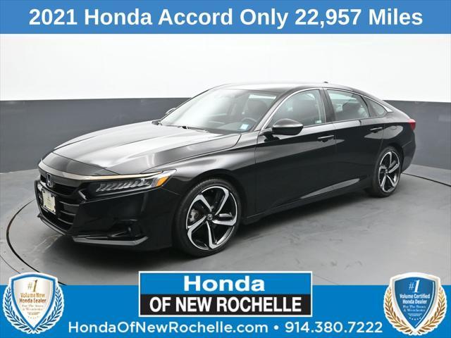 used 2021 Honda Accord car, priced at $24,246