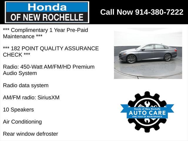 used 2021 Honda Accord car, priced at $22,995