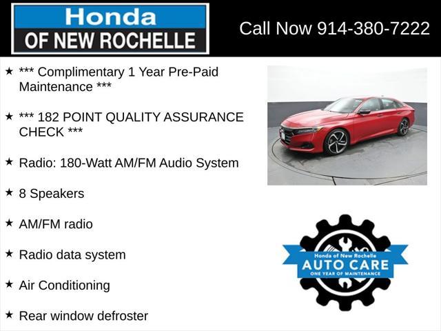 used 2021 Honda Accord car, priced at $23,174