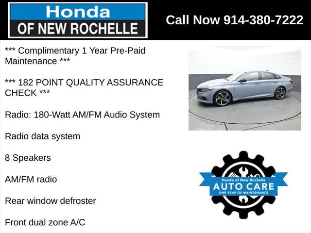 used 2022 Honda Accord car, priced at $25,254