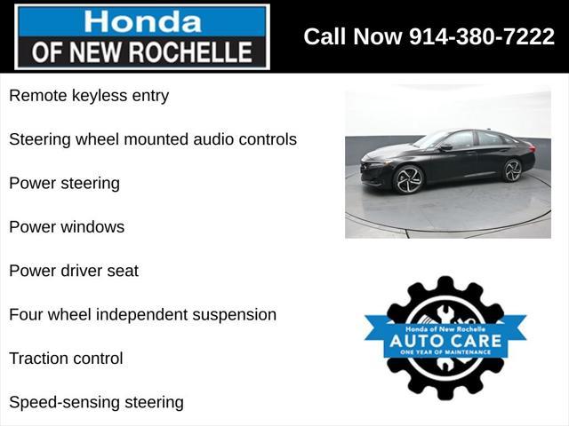 used 2021 Honda Accord car, priced at $23,995