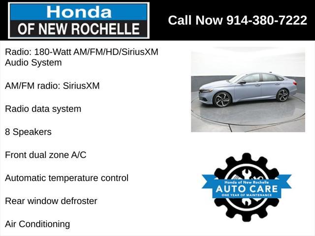 used 2021 Honda Accord car, priced at $29,500