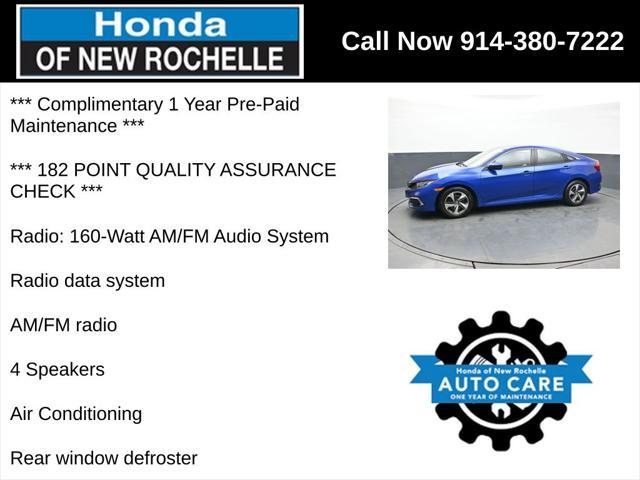 used 2021 Honda Civic car, priced at $20,563