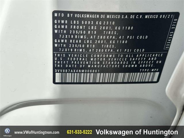 used 2022 Volkswagen Tiguan car, priced at $26,600