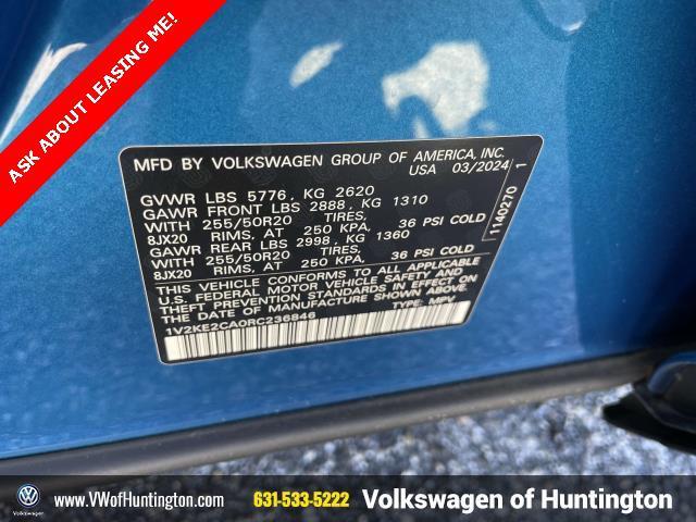 used 2024 Volkswagen Atlas Cross Sport car, priced at $37,500