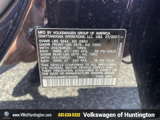 used 2021 Volkswagen Atlas Cross Sport car, priced at $28,750