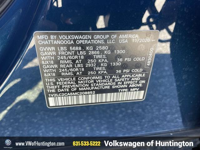 used 2021 Volkswagen Atlas Cross Sport car, priced at $26,950