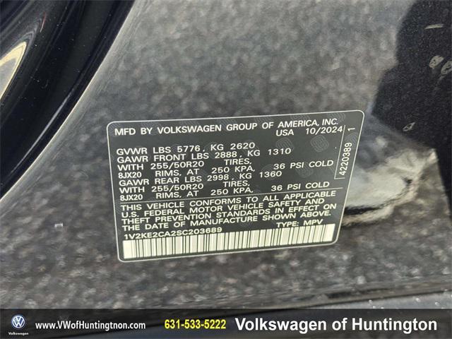 used 2025 Volkswagen Atlas Cross Sport car, priced at $39,480